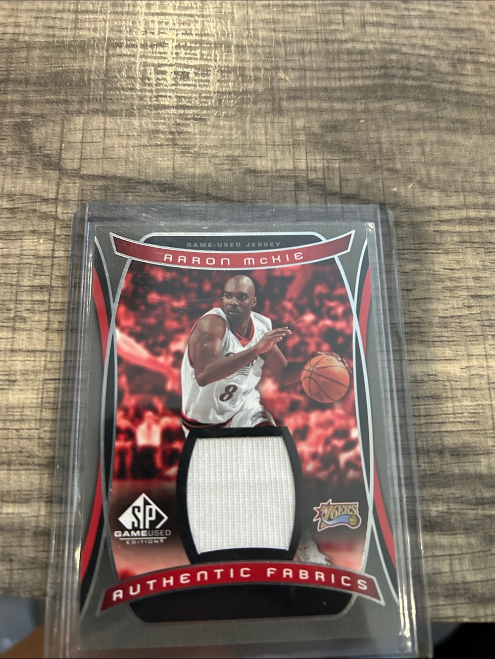 Aaron McKie Game-Used Jersey Basketball Card - White Jersey Swatch